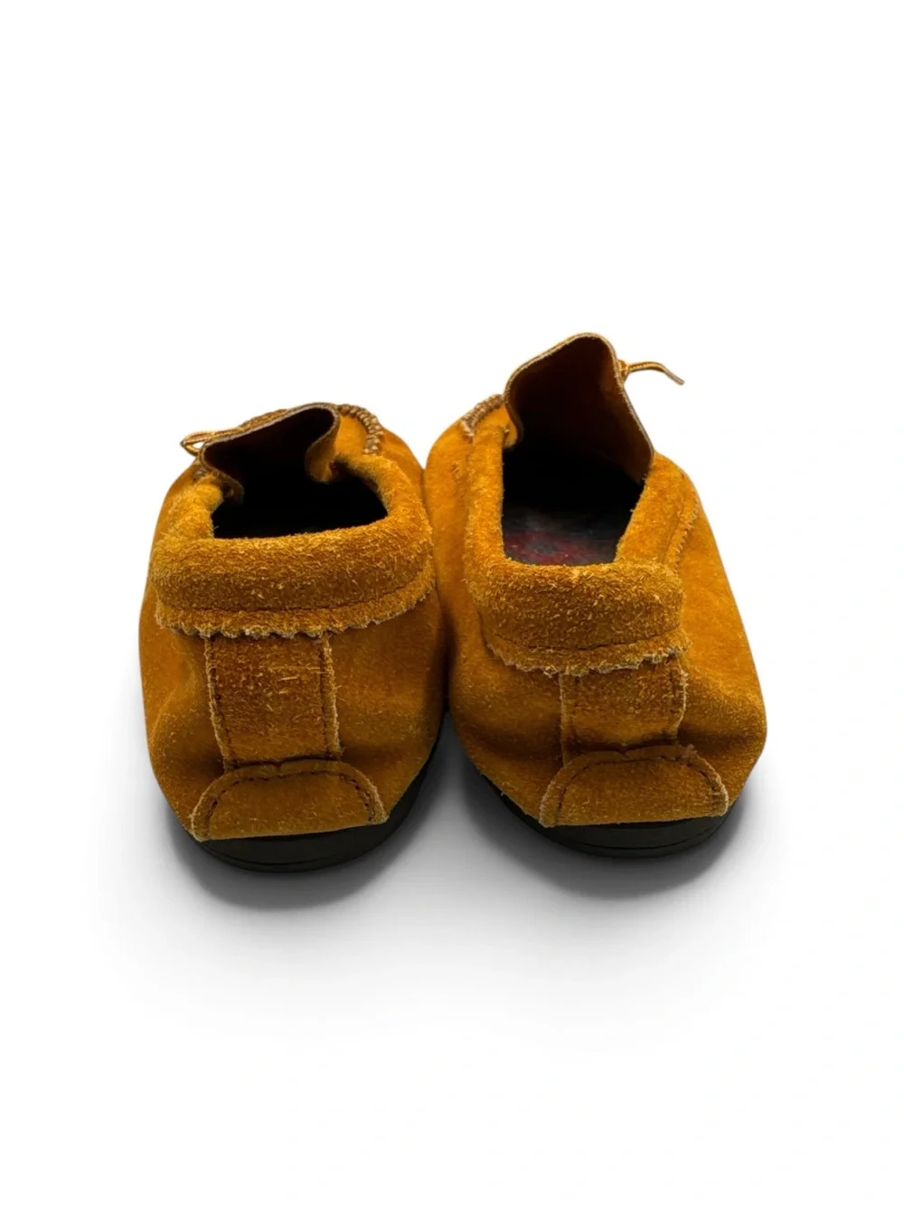 Vintage 70s 80s Handmade Suede Leather Moccasins Southwestern Shoes Size 10